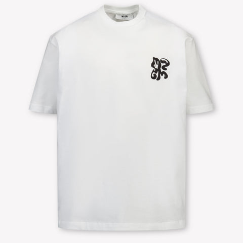 MSGM Kids Boys T-Shirt In White