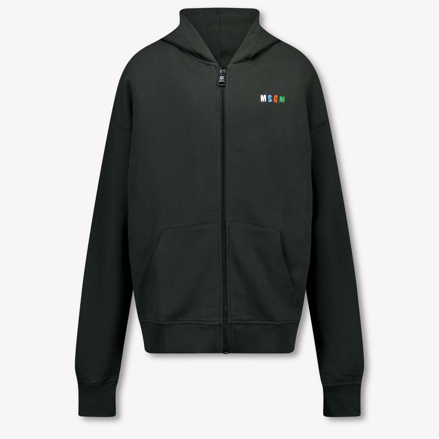 MSGM Boys Cardigan in Black