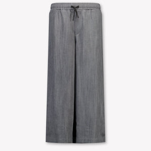 MSGM Kinder Unisex Broek In Donker Grijs