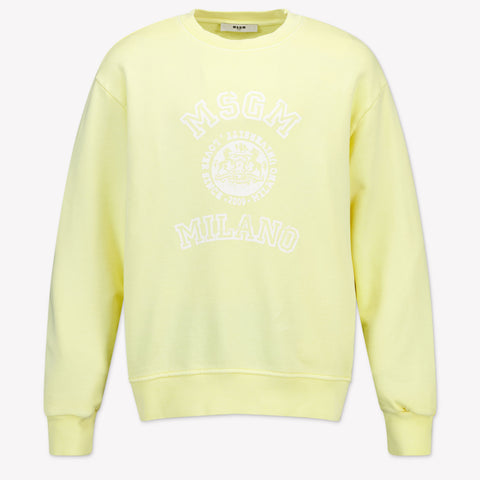 MSGM Kids Unisex Sweater In Yellow