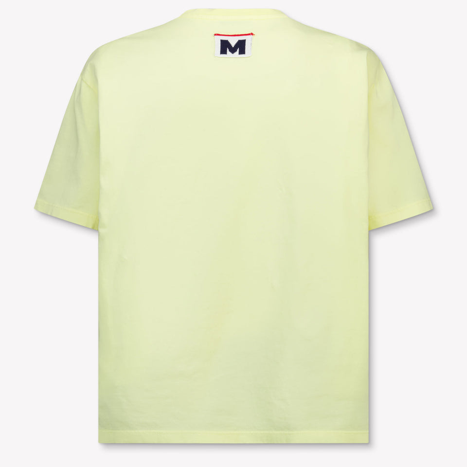 MSGM Kids Unisex T-Shirt In Yellow