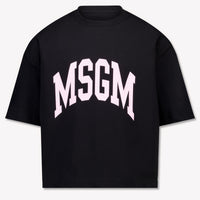 MSGM Kinder Meisjes T-Shirt In Zwart