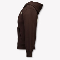 MSGM Kids Boys Cardigan In Brown