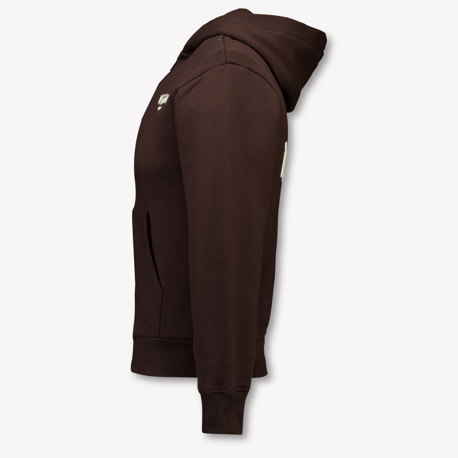 MSGM Kids Boys Cardigan In Brown