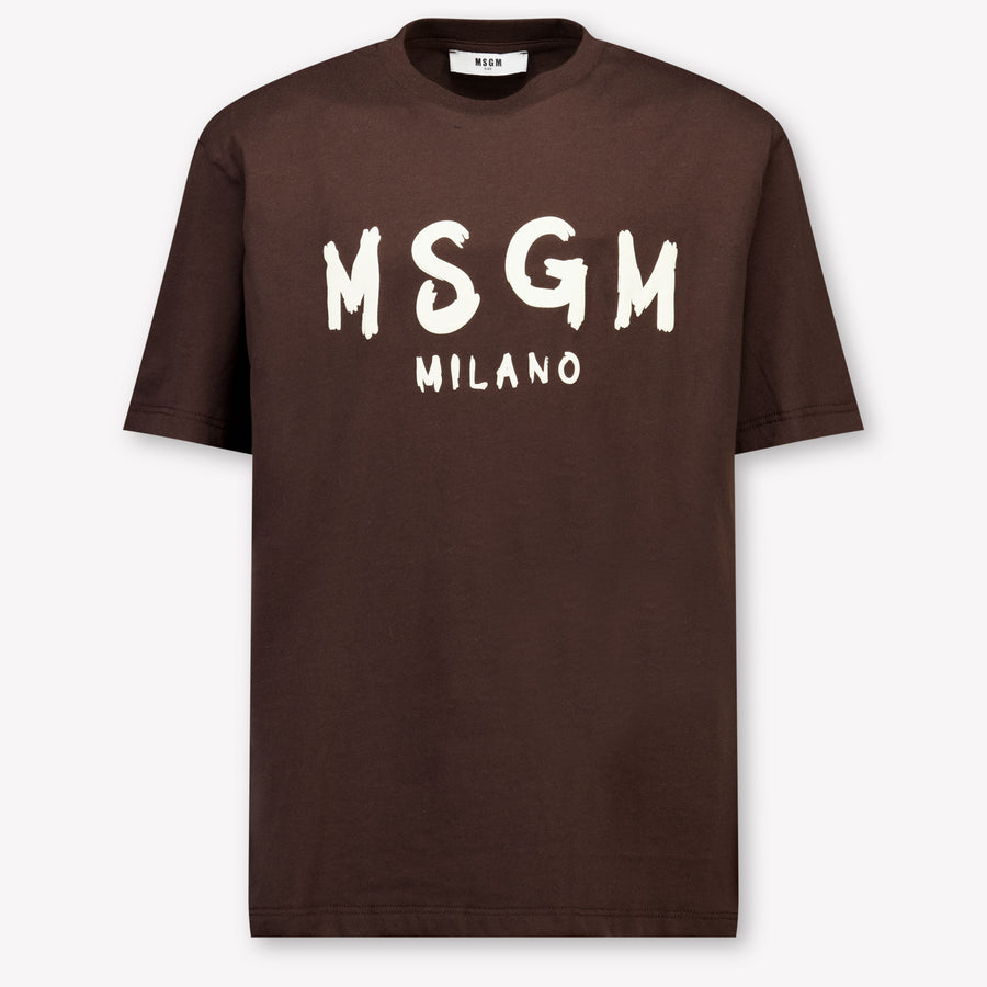 MSGM Boys T-Shirt in Brown