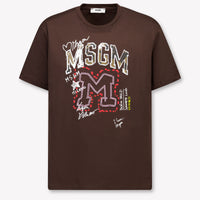 MSGM Kinder Meisjes T-Shirt In Bruin