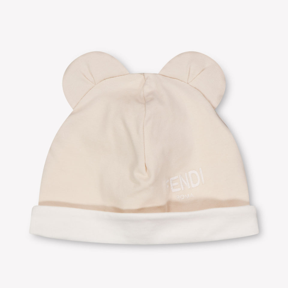 Fendi Baby Unisex Playsuit In Beige