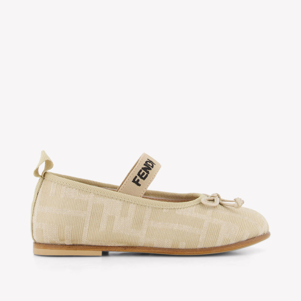 Fendi Meisjes Schoenen In Beige