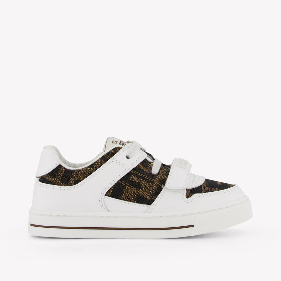 Fendi Unisex Kids Sneakers in White
