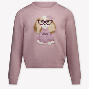 Liu Jo Kids Girls Sweater In Light Pink
