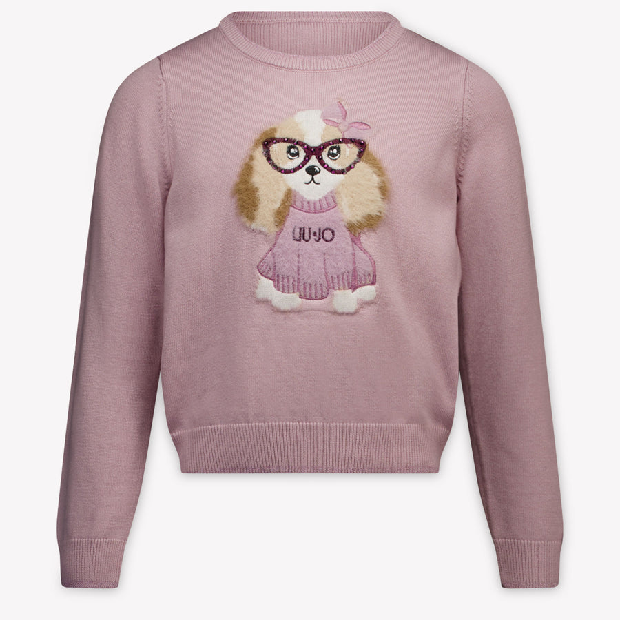 Liu Jo Kids Girls Sweater In Light Pink