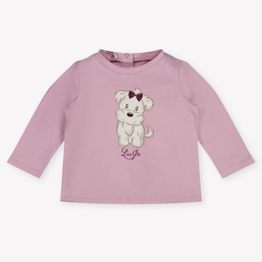 Liu Jo Baby Meisjes T-Shirt In Licht Roze