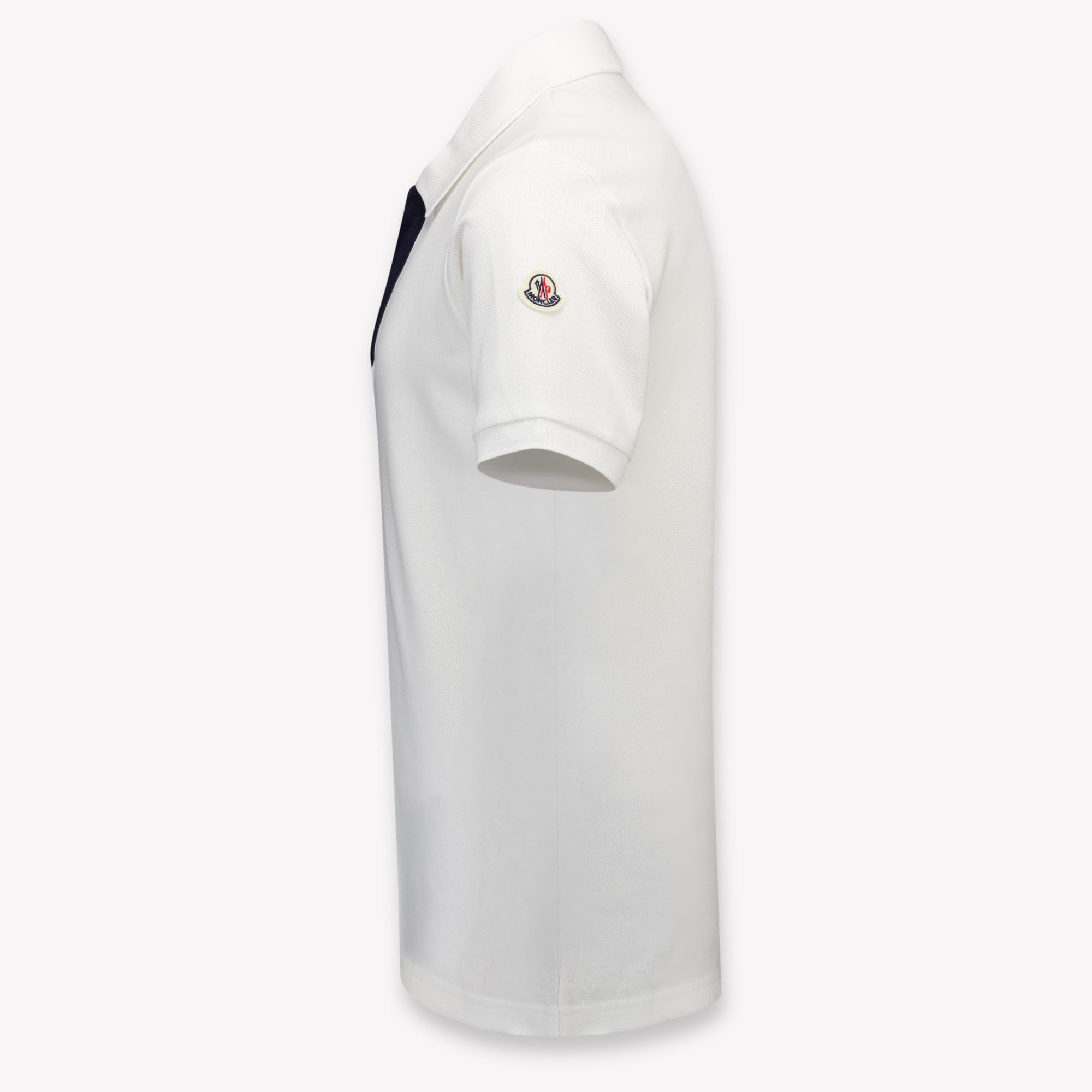 Moncler Kids Boys Polo In White