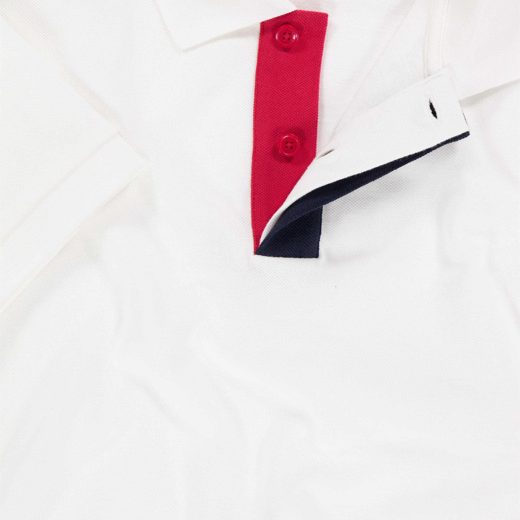 Moncler Kids Boys Polo In White