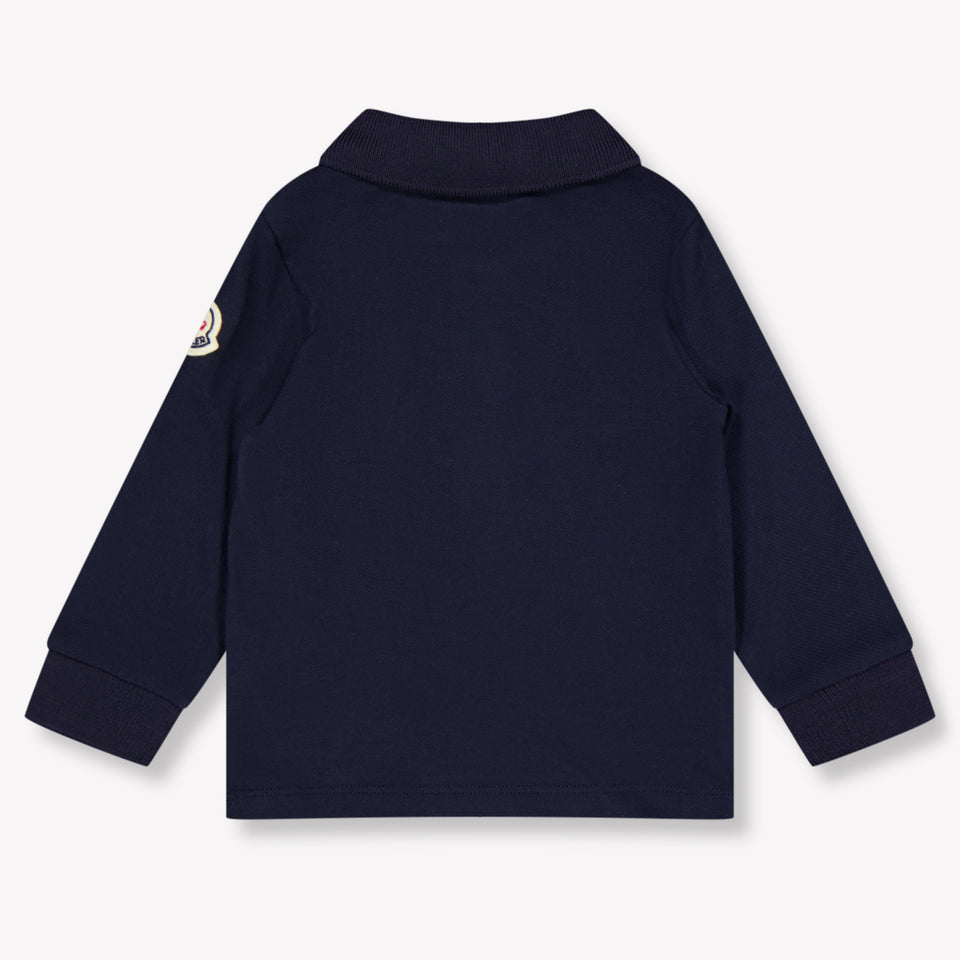 Moncler Baby Jongens Polo In Navy