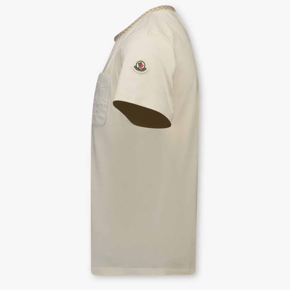 Moncler Kids Girls T-Shirt In OffWhite