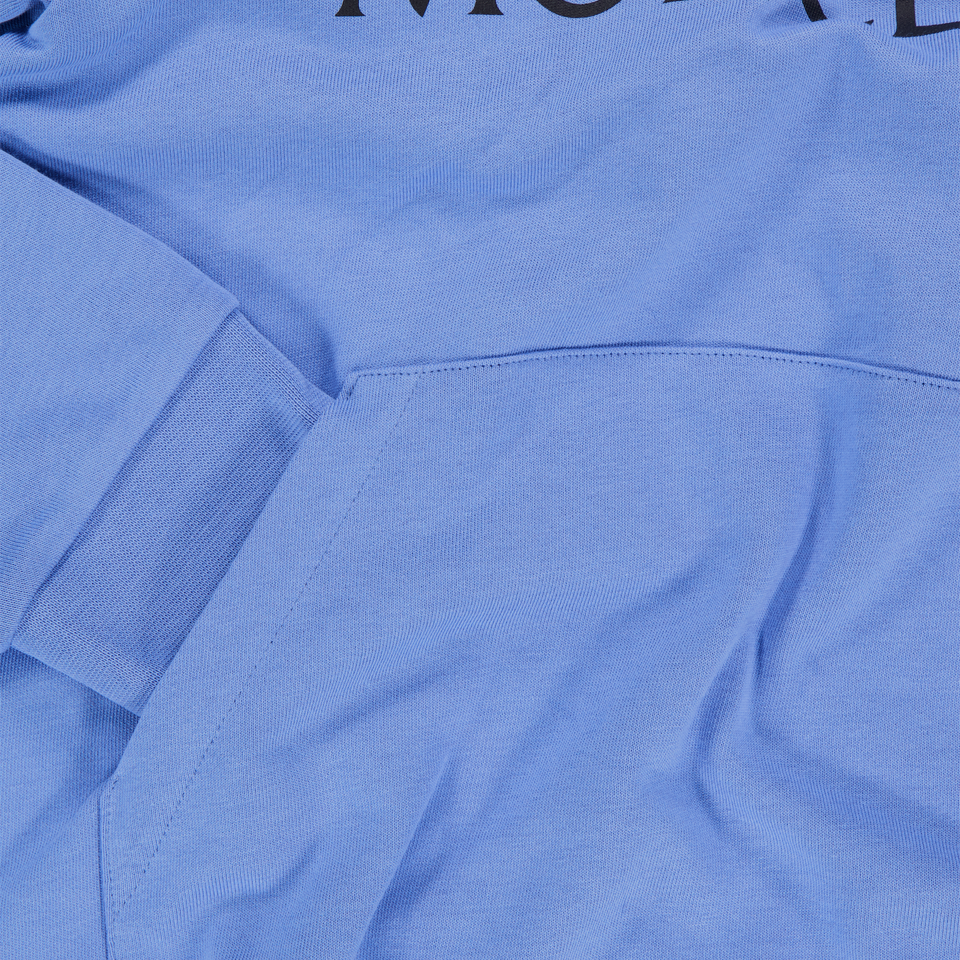 Moncler Kinder Jongens Trui In Licht Blauw