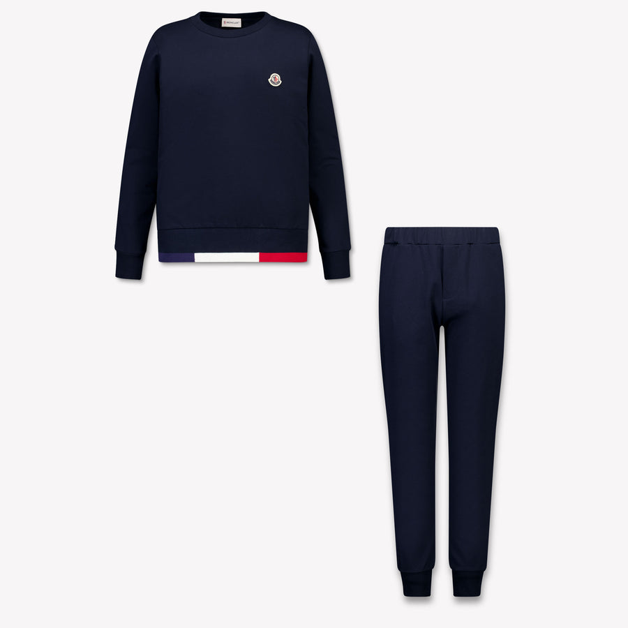 Moncler Boys Tracksuit in Navy