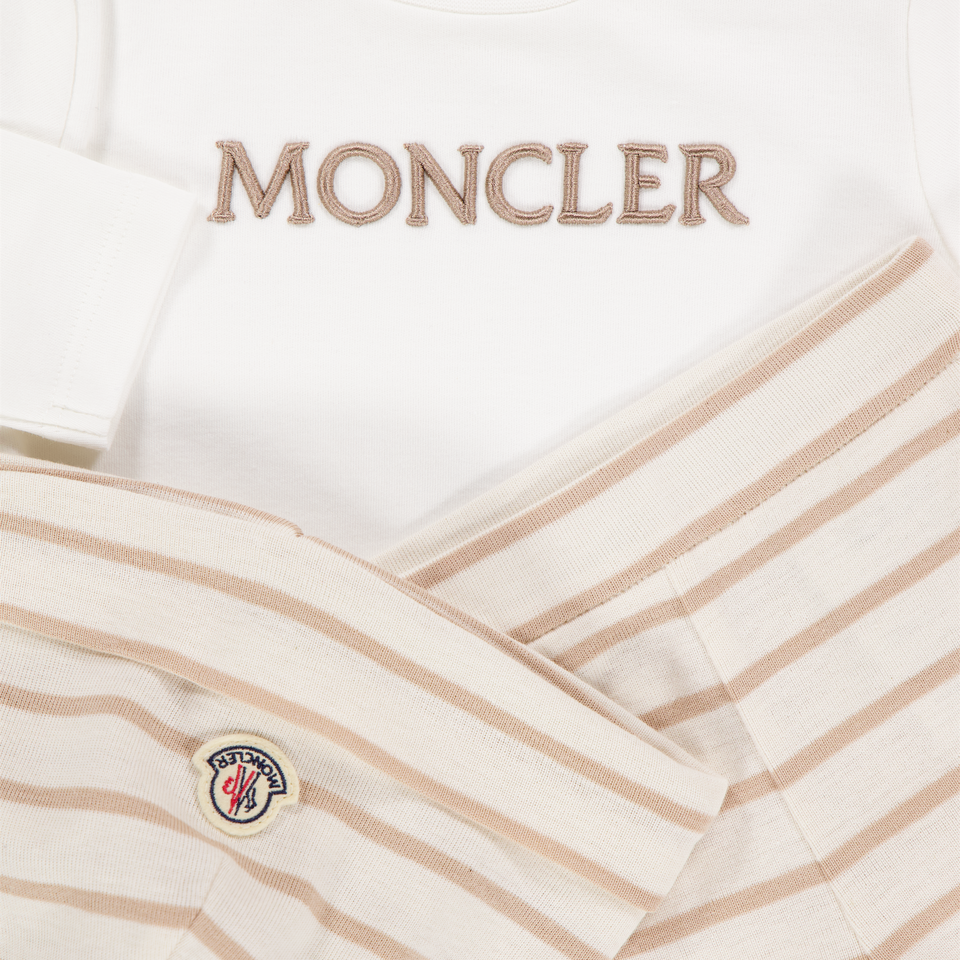 Moncler Baby Unisex Setje In Beige