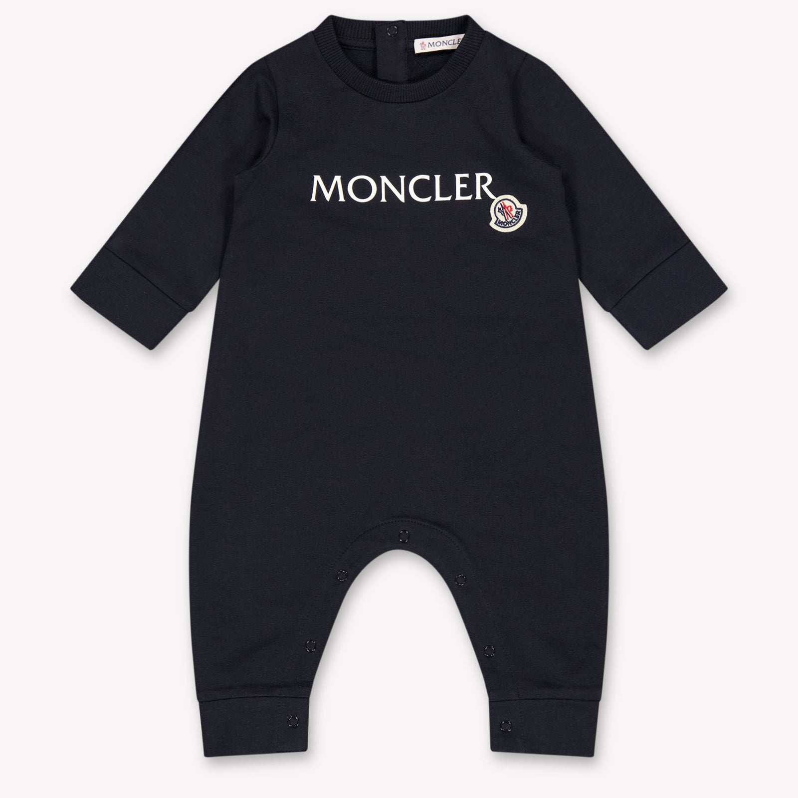 Moncler Baby Boys Playsuit In Navy