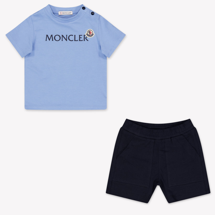 Moncler Baby Boys Set in Light Blue