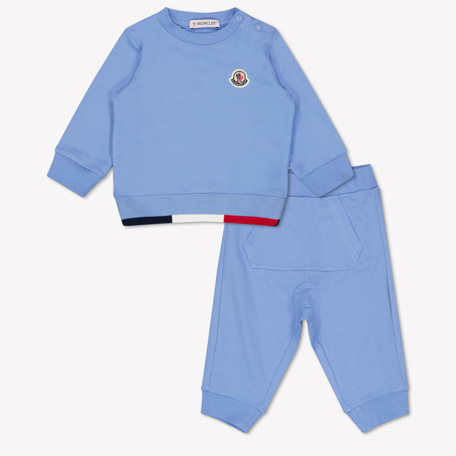 Moncler Baby Boys Tracksuit in Light Blue