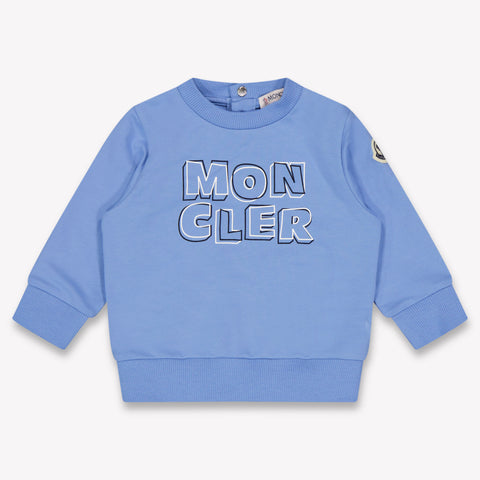 Moncler Baby Jongens Trui In Licht Blauw