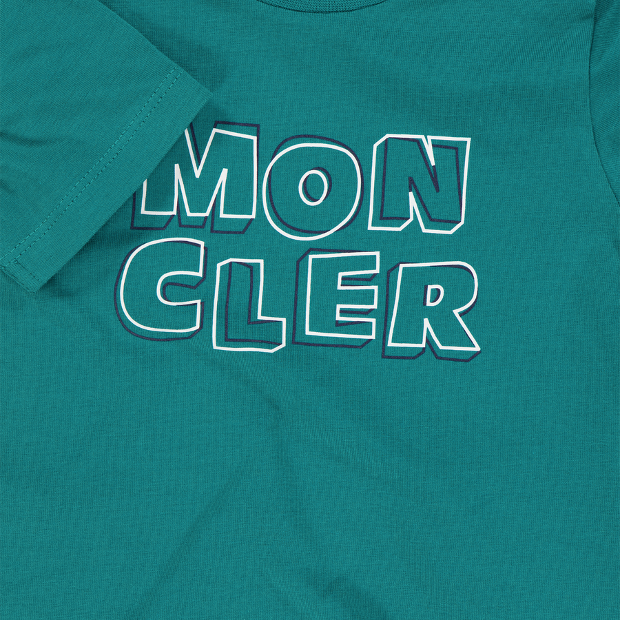 Moncler Baby Jongens T-Shirt In Groen