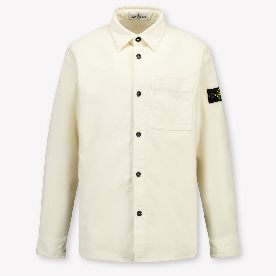 Stone Island Kids Boys Blouse  Offwhite