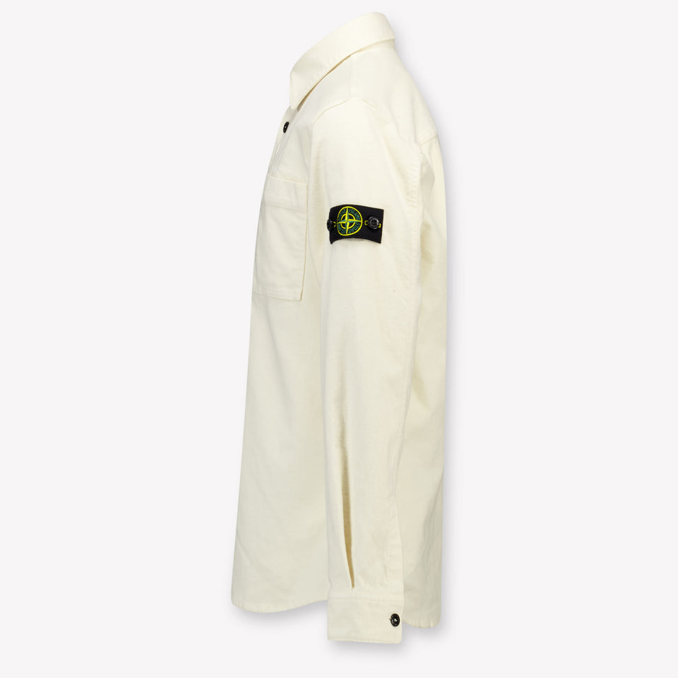 Stone Island Kids Boys Blouse  Offwhite