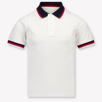 Moncler Kinder Jongens Polo In Wit