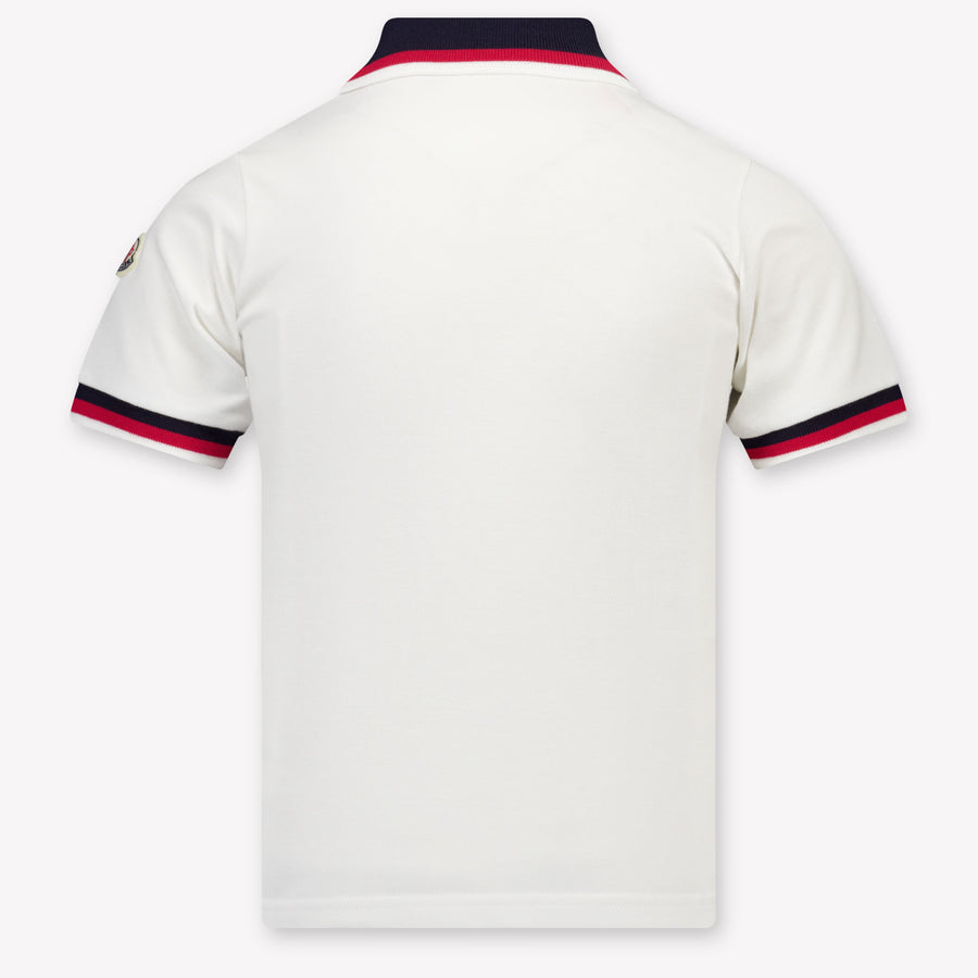 Moncler Kinder Jongens Polo In Wit