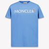 Moncler Kinder Meisjes T-Shirt In Licht Blauw