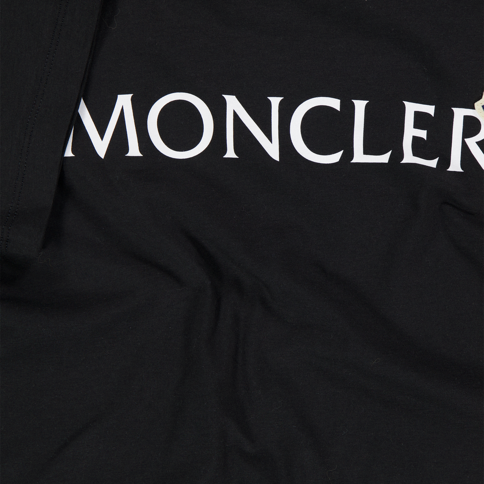 Moncler Kids Girls T-Shirt In Black