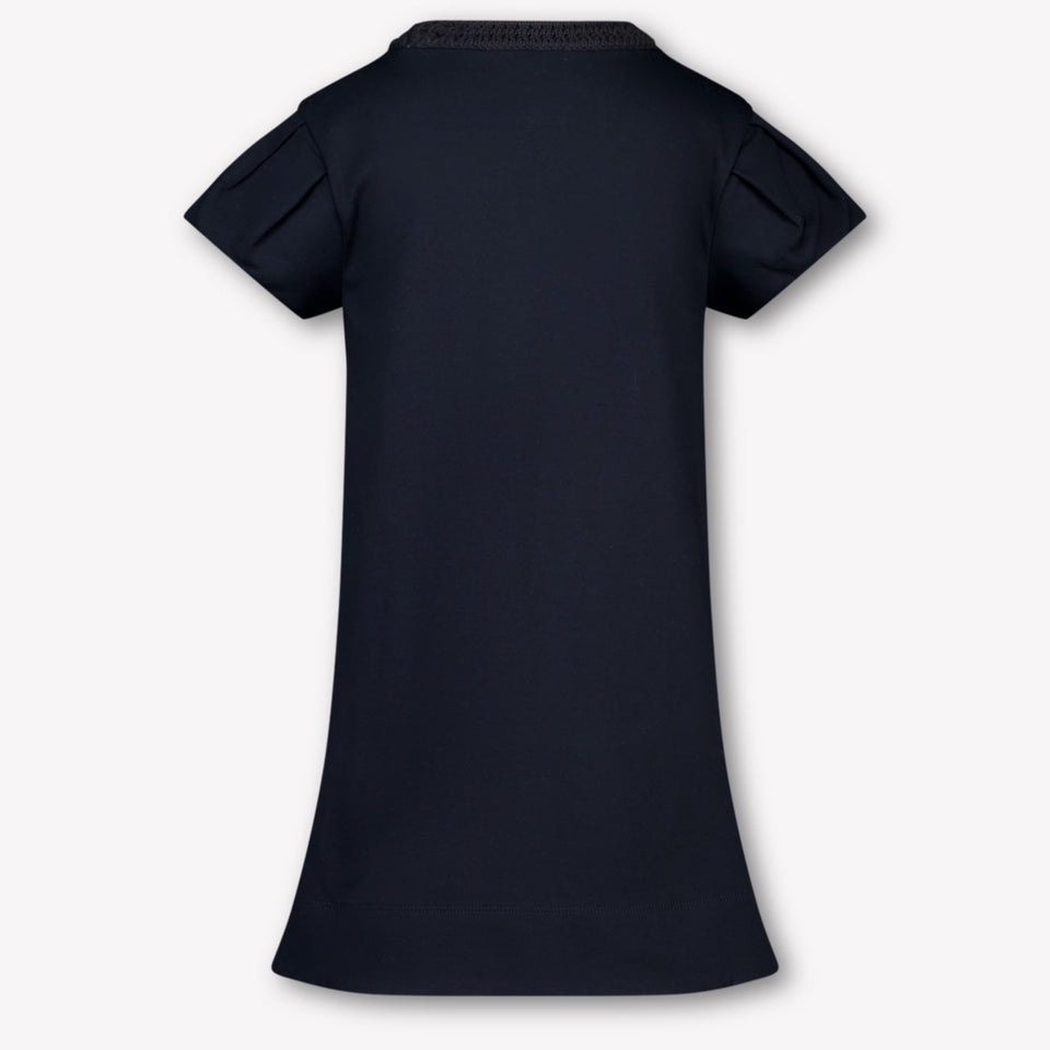 Moncler Kids Girls Dress In Navy