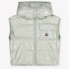 Moncler Kamile Kids Girls Bodywarmer In Light Green