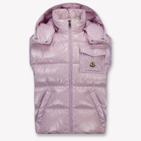 Moncler Kamile Kids Girls Bodywarmer In Lilac