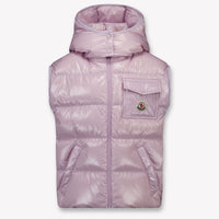 Moncler Kamile Kids Girls Bodywarmer In Lilac