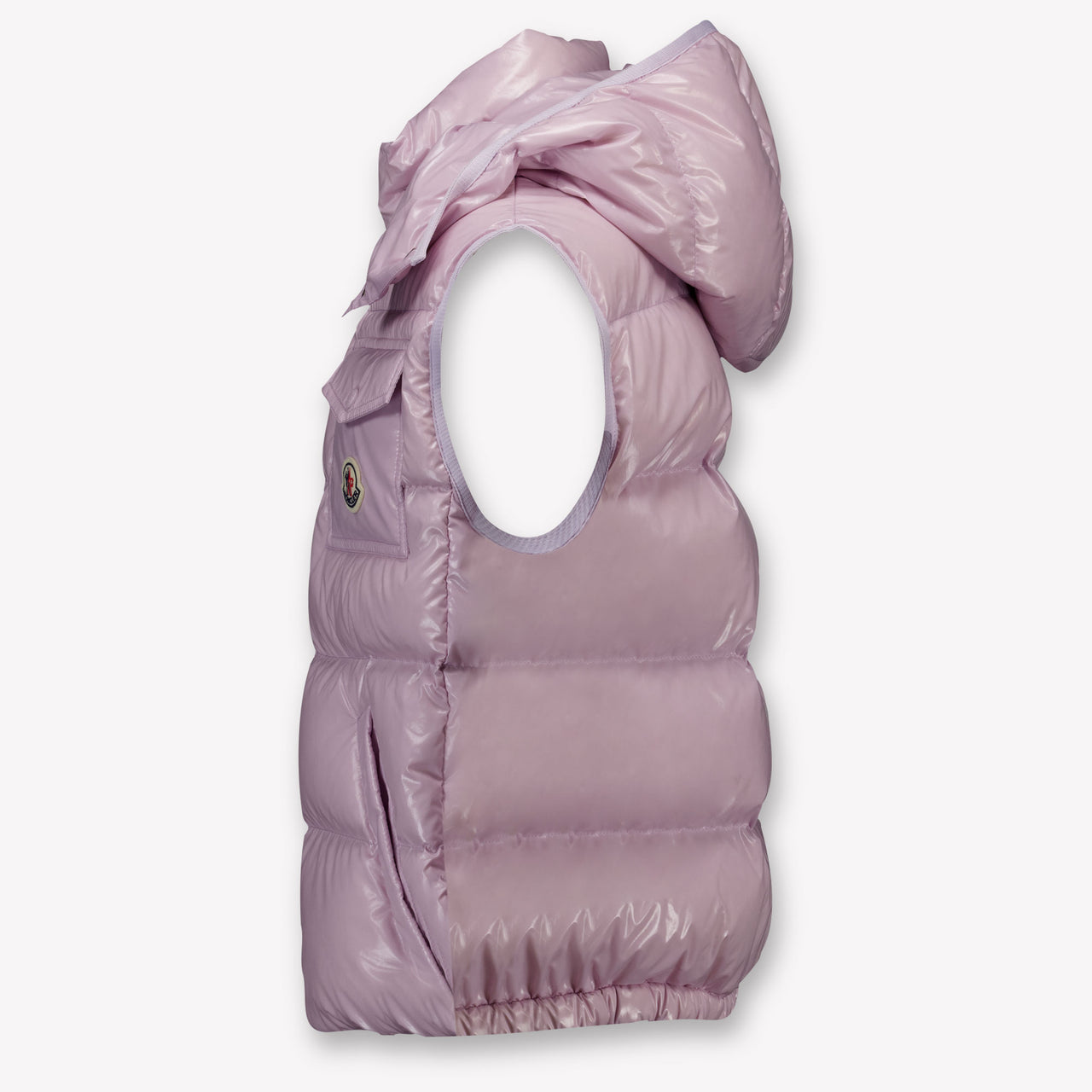 Moncler Kamile Kids Girls Bodywarmer In Lilac