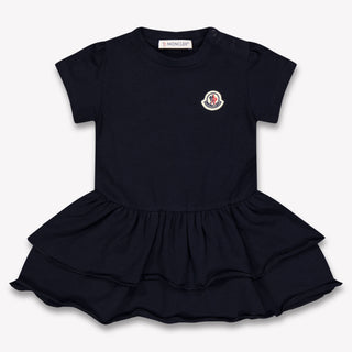 Moncler Baby Girls Dress In Navy