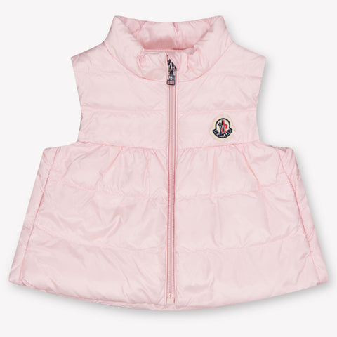 Moncler Hiva Baby Meisjes Bodywarmer In Licht Roze