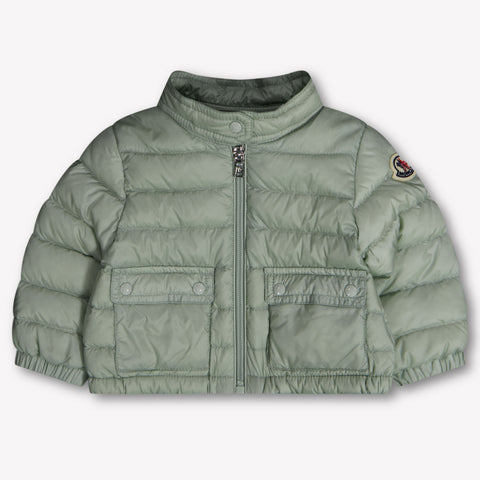 Moncler Lans Baby Meisjes Tussenjas In Licht Groen