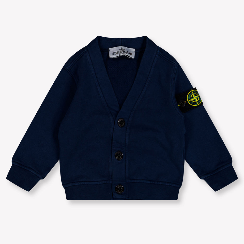 Stone Island Baby Boys Set In Navy