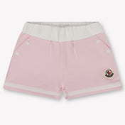 Moncler Baby Meisjes Shorts In Licht Roze