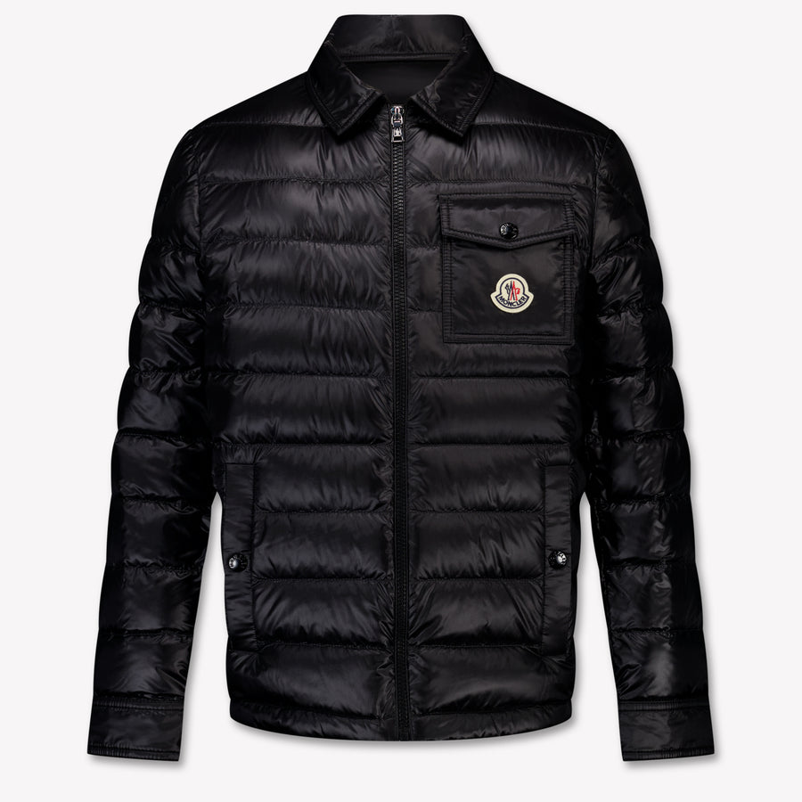 Moncler Mourillon Boys Mid-Season Jacket in Black