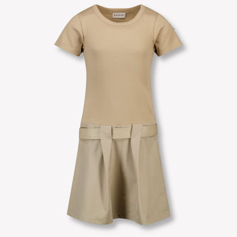 Moncler Kinder Meisjes Jurk In Beige