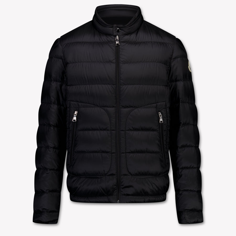 Moncler Acorus Boys Mid-Season Jacket in Black