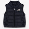 Moncler New Amaury Baby Jongens Bodywarmer In Navy