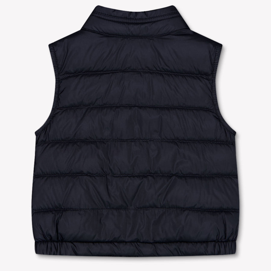 Moncler New Amaury Baby Boys Bodywarmer In Navy