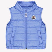 Moncler New Amaury Baby Boys Bodywarmer In Light Blue